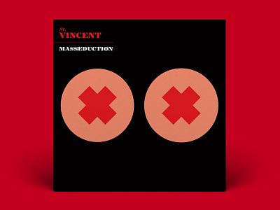 10x17 - St. Vincent "MASSEDUCTION" album album art album cover graphic illustration music simple st vincent vector