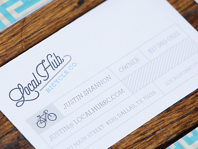 Local Hub Business cards archer bicycle bike business card dallas hub local selfie