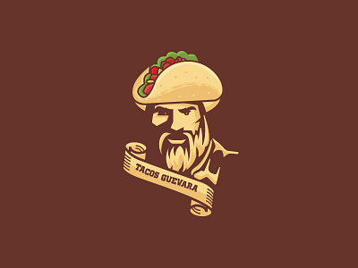 Tacos Guevara brand food identity logo tacos