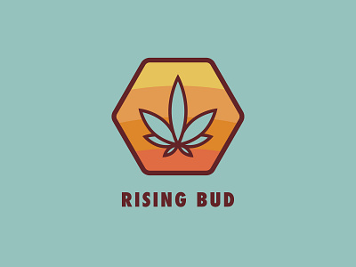 Rising Bud Logo branding design illustration logo