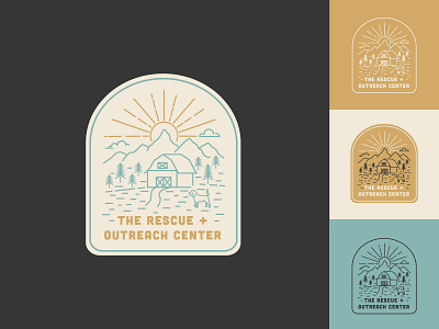 The Rescue + Outreach Center - Unused Logo Concept badge branding design logo