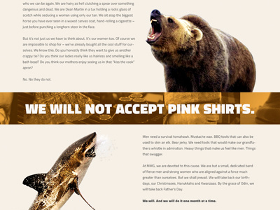 Shark vs. Bear bear great white grizzly layout manly shark ui ux web yellow