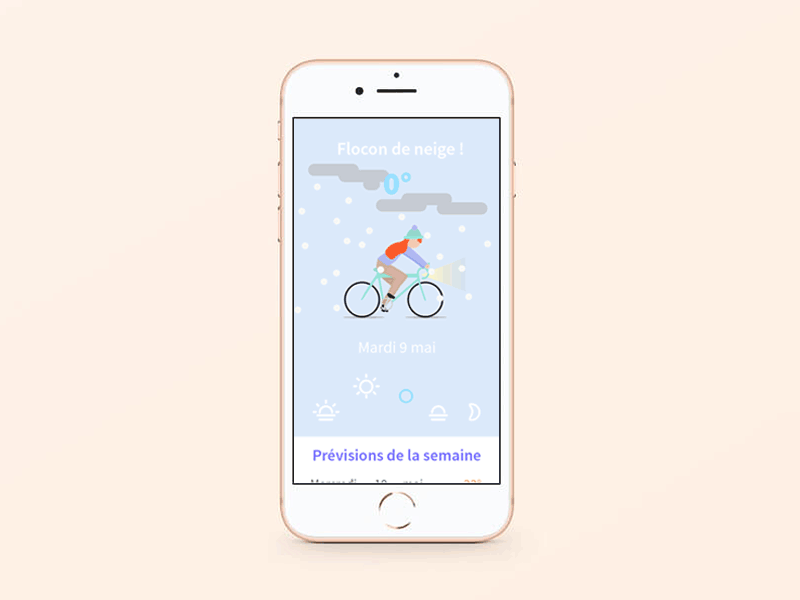 Bike Day, a weather application