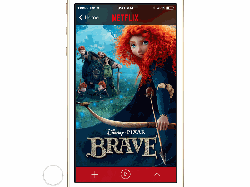Netflix Movie Detail Prototype animation app framer ios iphone netflix prototype unofficial