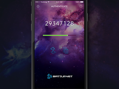 Battle.net Authenticator app authenticator battle.net blizzard blur ios iphone progress space unofficial