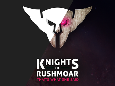 Knights of Rusmoar clan eyes fun gaming knight logo mask starcraft