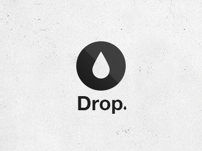 Drop. branding concept drop idea logo photoshop