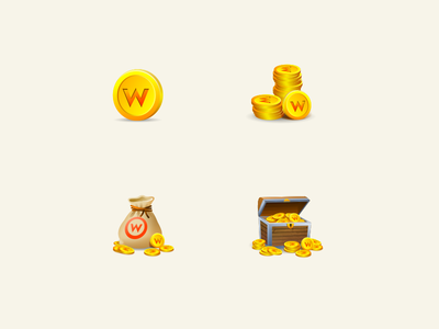 Money icons chest coins icon money treasure webo