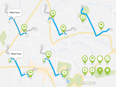 Map Pins android carpool driver map mobile app design pin ride test ui user experience user interface wunder