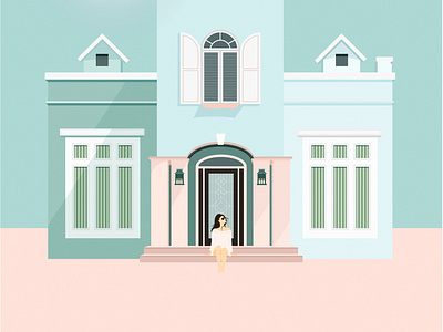 The Perfect House design flat illustration