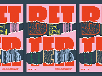 Better design graphic design poster poster design typogaphy