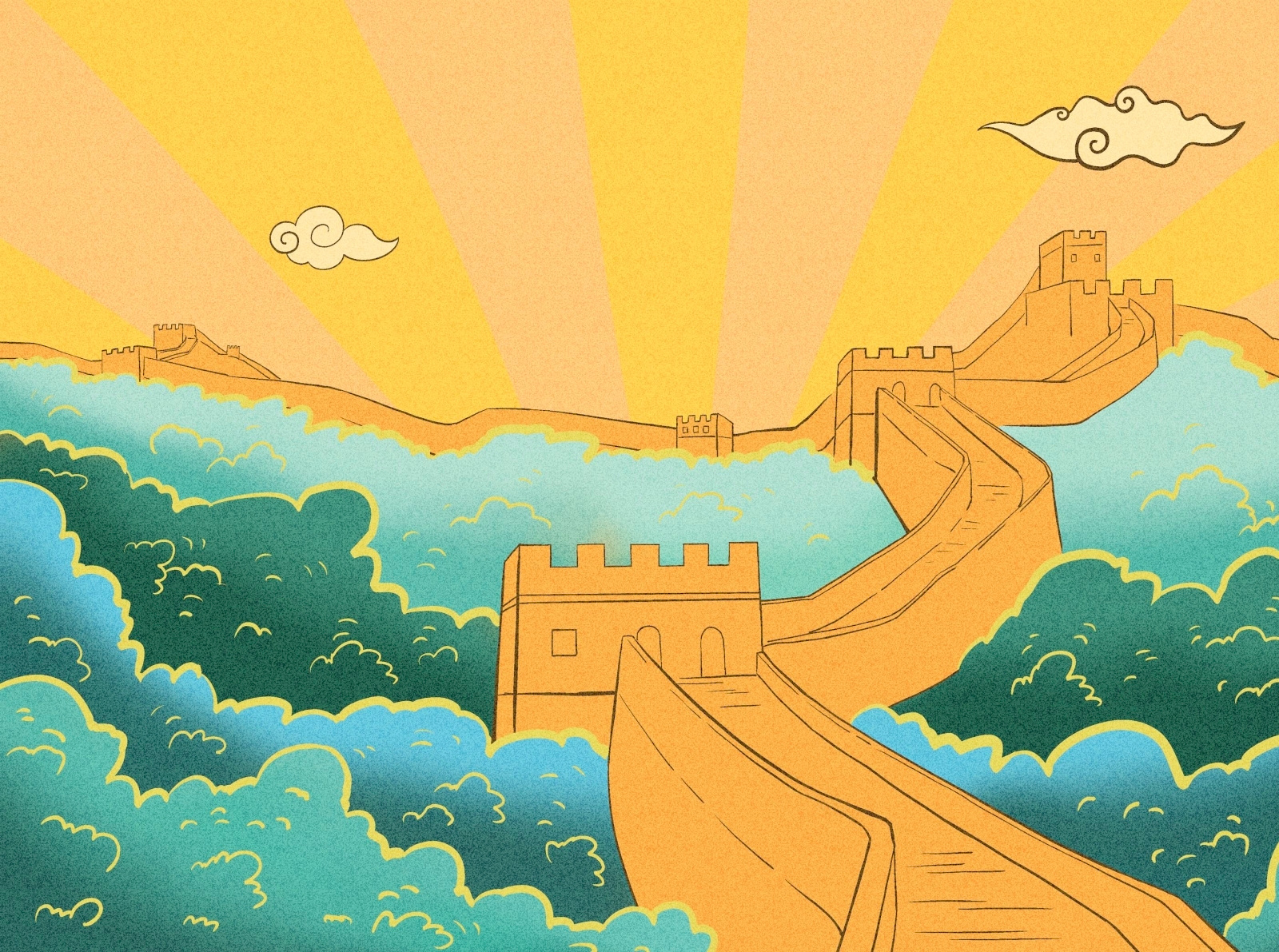 The Great Wall by Y2-FUN IVANKA on Dribbble