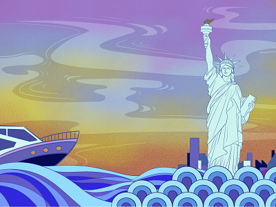 USA-NYC animation app art branding flat illustration illustrator logo minimal ui vector web website