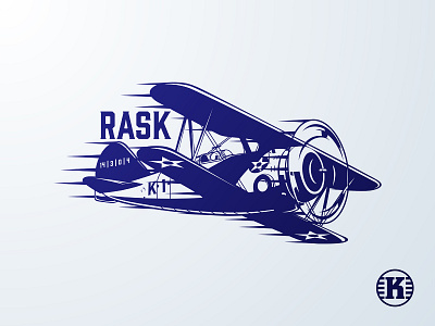 Kastaplast Rask airplane biplane disc golf illustration kastaplast plane rask speed vector warplane