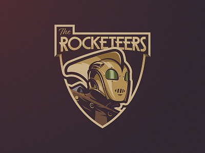 The Rocketeers Logo branding illustration logo rocketeer vector