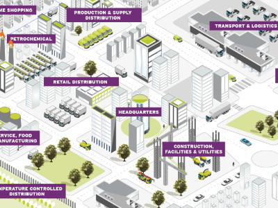 City 2 buildings city cityscape grid isometric landscape town townscape