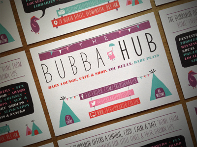 Bubbahub flyer bristol bunting flyer graphic design illustration kids teepee wigwam