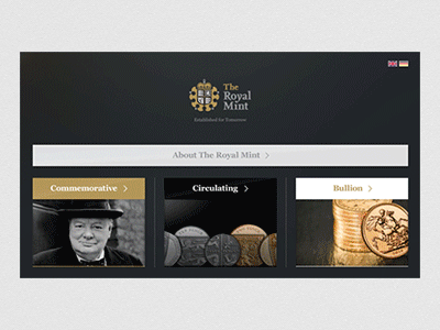 The Royal Mint Touchscreen bristol design exhibition interaction interaction design interactive interface nick kelly design swipe touchscreen ui ux