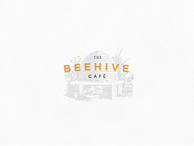 Beehive café logo beehive bees buzz cafe classic hive honey icon logo traditional