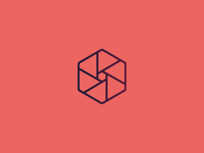 Hexee geometric geometry. hexagon icon logo logomark monogram