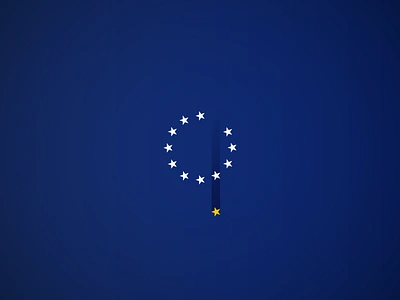 Bye Bye article 50 brexit bye bye eu europe european flag goodbye icon logo logo mark star