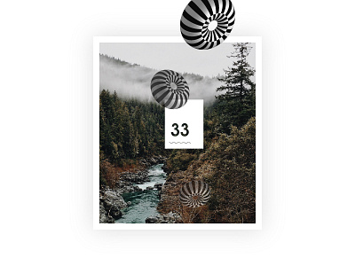 33 tomorrow 33 donut doughnut forest graphic design mountain numbers typography poster poster design type