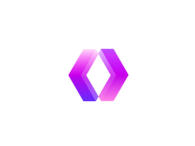 Code-co logo brackets code coding diamond gradient icon illustration logomark logotype pictogram ui