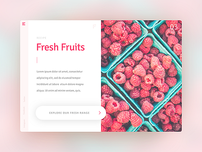 Daily Ui 3 Fruity app design daily daily ui interface design ui user experience user interface ux visual design visual designer web web design