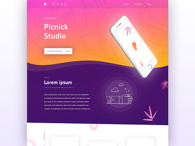 Picnic daily ui #006 bristol designer daily ui design homepage landing page ui user experience user interface ux visual design web web design