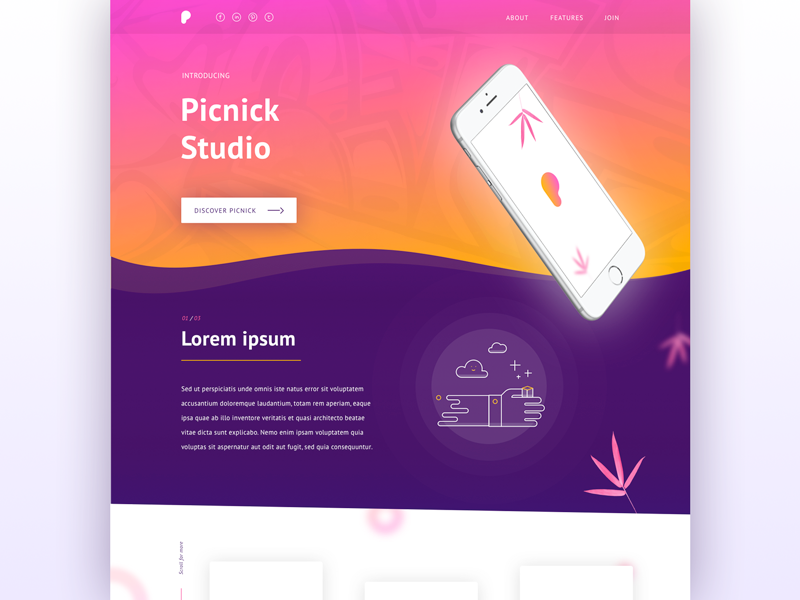 Picnic daily ui #006 user experience ux bristol designer design homepage landing page visual design web design web user interface ui daily ui