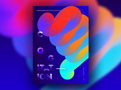 Experimento 3 - Cogitation bristol colour daily design experiment freelance graphic design minimal poster design typographic typography visual design