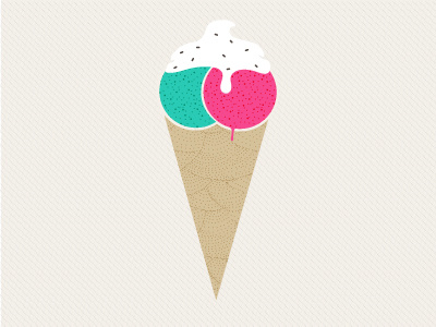 End of the summer chocolate cone cream cream dessert green ice ice cream ice lolly cold illustrated illustration mint pink season sprinkles strawberry summer sweet winter