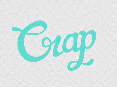 Crap crap hand lettering lettering lettertype logo logotype type typography