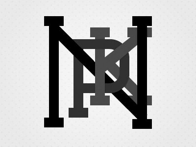 Npk bristol initials k letter lettering logo n name p shadow texture type typographic typography