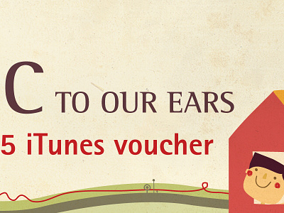 Music To Our Ears 2 character city headphones house illustration itunes music texture trees