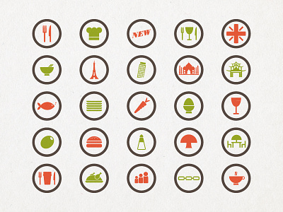 Food Icons bar building burger cafe chef china deli eat eating fish food icons foody france icon set illustration india italy olive restaurant vector