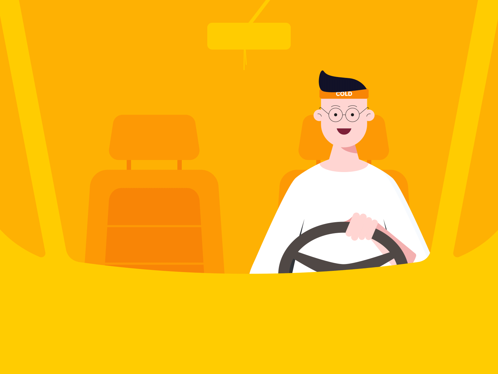 The Taxi Driver illustration ui 动画 插图 设计
