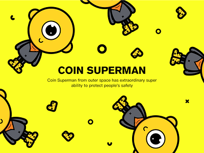 Coin Superman icon 图标 插图 矢量 设计 超人