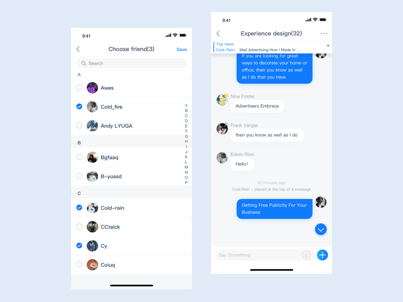 Group Chat Interface By Rainvision On Dribbble