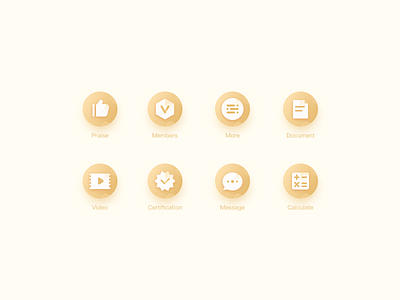 Golden icon design icon ui 功能 图标 应用 渐变