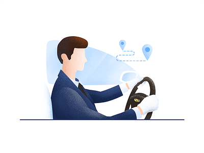 Driver design illustration vector