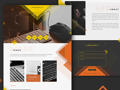 Metropolis personal portfolio template