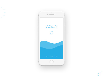 AQUA - Water reminder app concept aqua drink reminders splash water