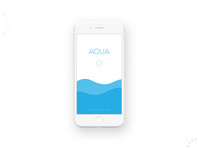 AQUA - Water reminder app concept