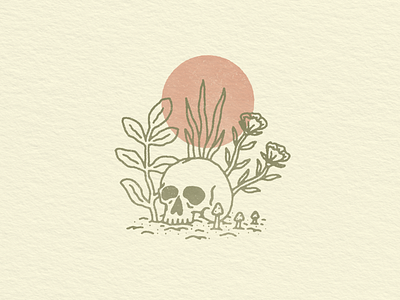 Skull & Plants