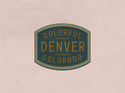 Denver Badge badge colorado colorful denver texture type type lockup typography