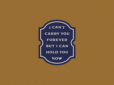 Hold You Now badge design graphic design texture type lockup typography vampire weekend vintage