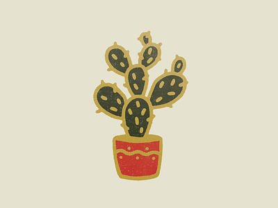 Prickly Boi cactus color palette digital drawing enamel pin graphic design illustration illustrator pin texture vector