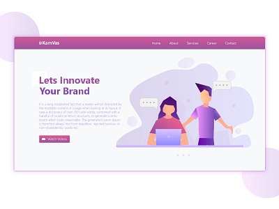 Kamvas Landing page Header  Exploration