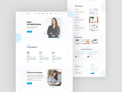 Portfolio Landing page 2020 2020 trends branding business design designer landing page landing page ui portfolio portfolio design ui ux ux design webdesign website design